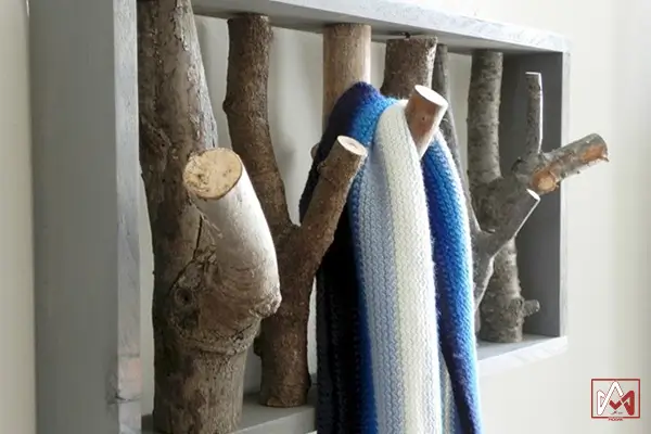 چوب لباسی دیواری شاخه‌ای