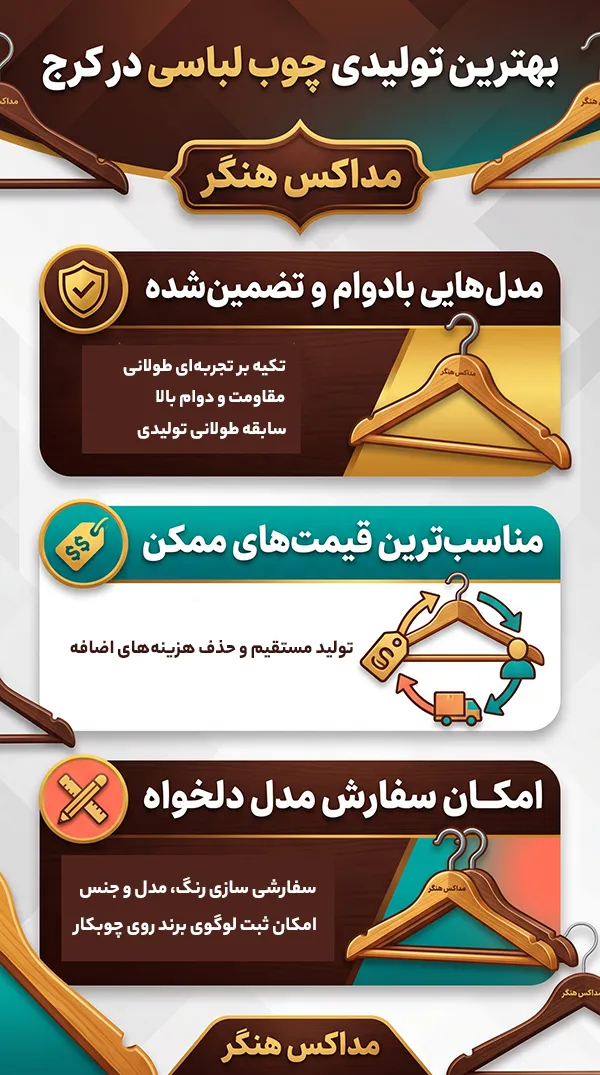 بهترین تولیدی چوب لباسی در کرج